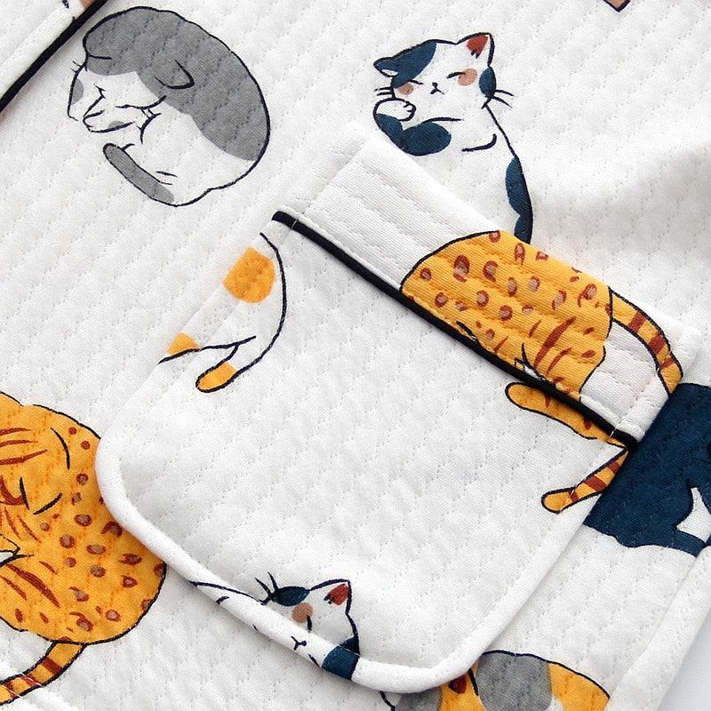 Sleepy Cats Cat Pajamas Pajamas KittyNook Cat Company