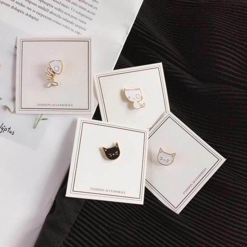 So Kawaii! Cartoon Enamel Cat Pins Apparel & Accessories KittyNook