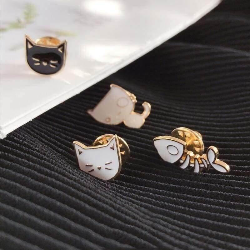 So Kawaii! Cartoon Enamel Cat Pins Apparel & Accessories KittyNook