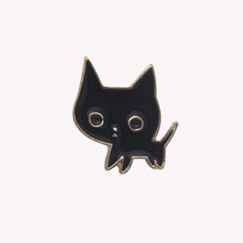 So Kawaii! Cartoon Enamel Cat Pins Apparel & Accessories KittyNook Black Kitten