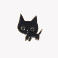 Thumbnail for So Kawaii! Cartoon Enamel Cat Pins Apparel & Accessories KittyNook Black Kitten