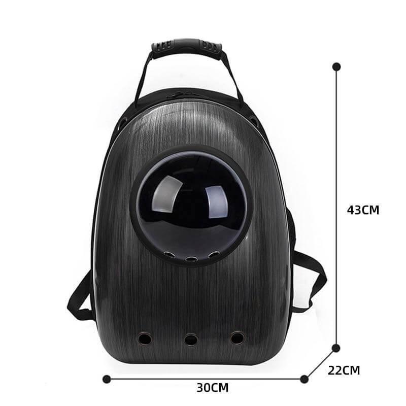 Space Capsule Traveling Backpack Pet Carriers & Crates KittyNook Black