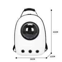Thumbnail for Space Capsule Traveling Backpack Pet Carriers & Crates KittyNook White