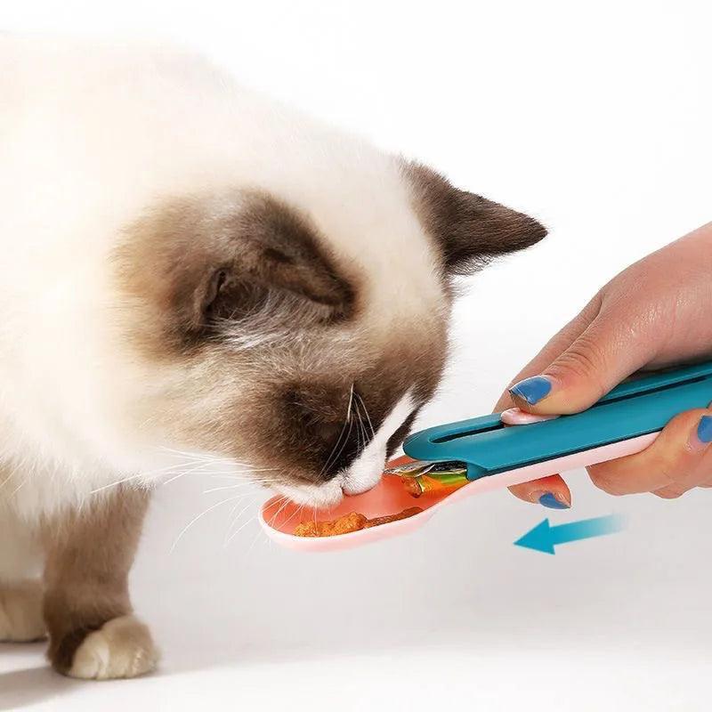 Squeeze Whiz Cat Treat Dispenser Spoon Pet Bowls, Feeders & Waterers KittyNook Cat Company