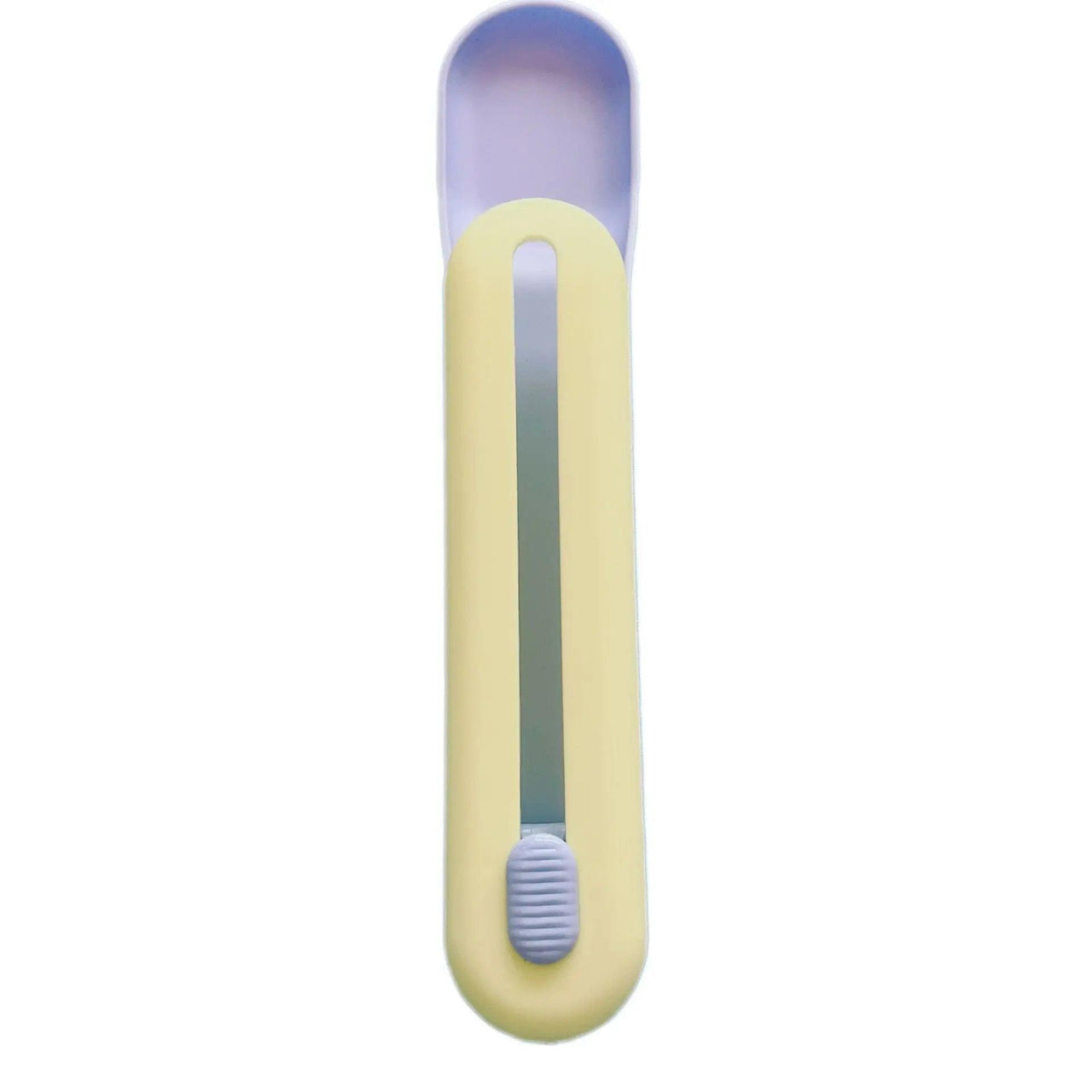 Squeeze Whiz Cat Treat Dispenser Spoon Pet Bowls, Feeders & Waterers KittyNook Cat Company Yellow and Lilac