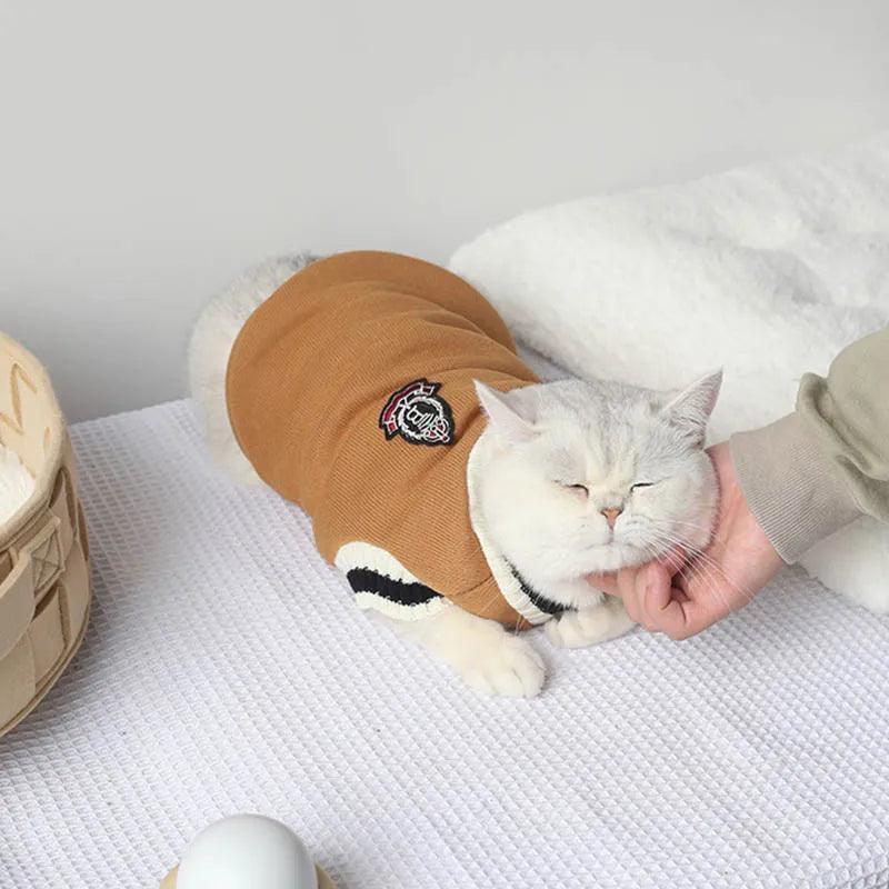 Tailored Tabby Cat Sweater Cat Apparel KittyNook Cat Company