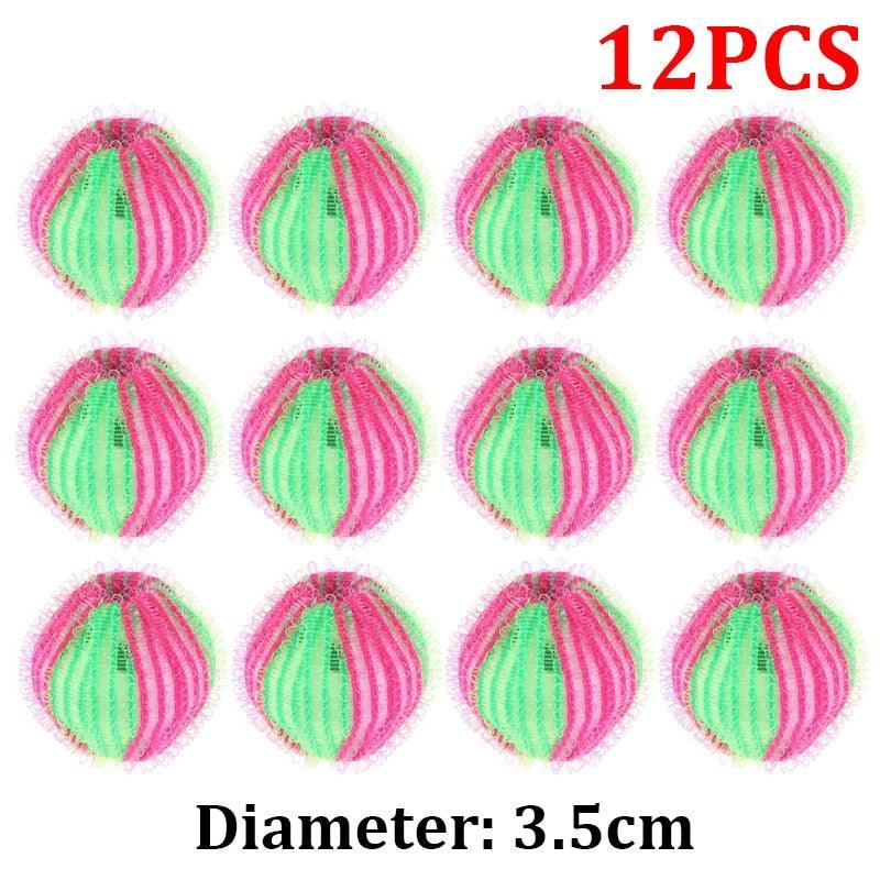 Tidy Tumbles Lint Remover Balls Lint Rollers KittyNook Cat Company Pink and Green (12 PCS)