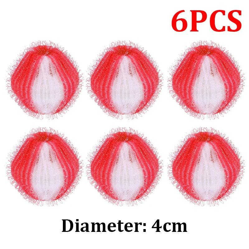 Tidy Tumbles Lint Remover Balls Lint Rollers KittyNook Cat Company Red and White (6 PCS)