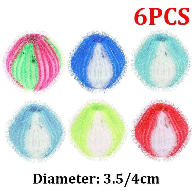 Tidy Tumbles Lint Remover Balls Lint Rollers KittyNook Cat Company Assorted Colors (6 PCS)