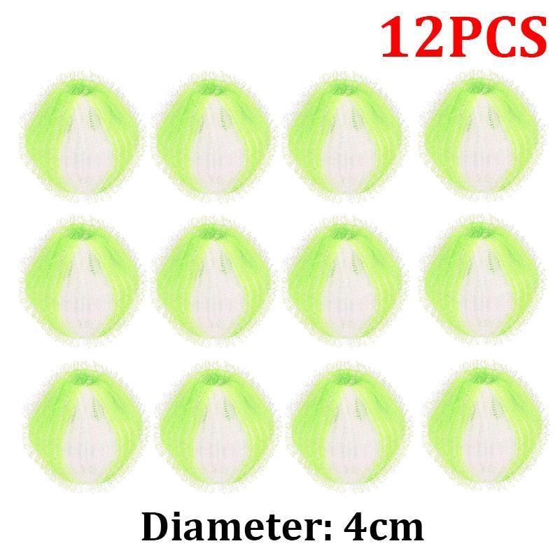 Tidy Tumbles Lint Remover Balls Lint Rollers KittyNook Cat Company Green and White (12 PCS)