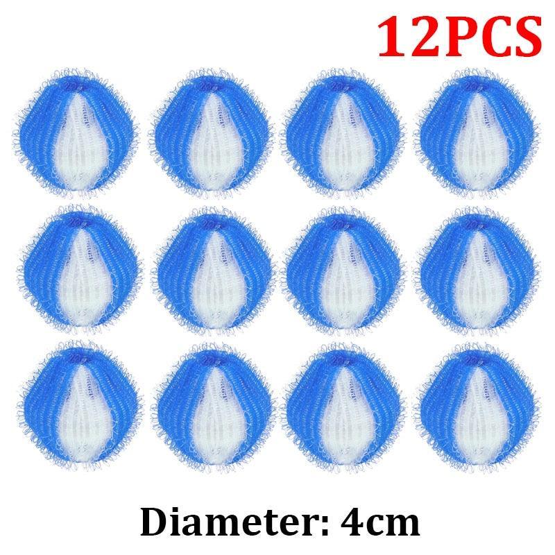 Tidy Tumbles Lint Remover Balls Lint Rollers KittyNook Cat Company Blue and White (12 PCS)