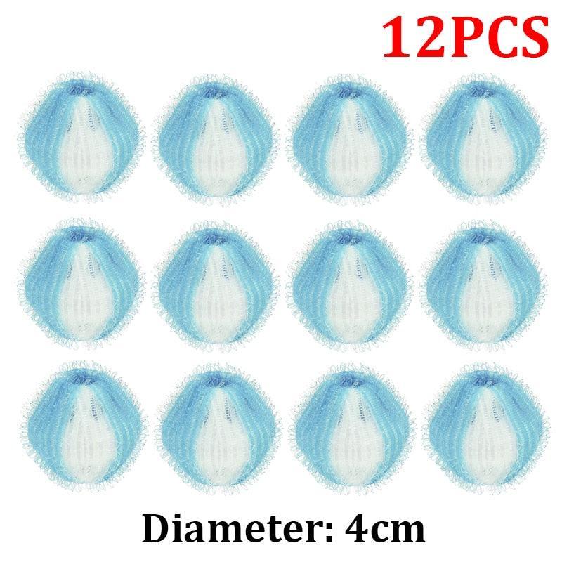 Tidy Tumbles Lint Remover Balls Lint Rollers KittyNook Cat Company Light Blue and White (12 PCS)