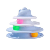 Thumbnail for Triple Threat Tower Tracks Cat Toys KittyNook Blue