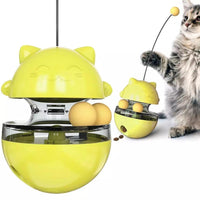 Thumbnail for Tumbling Top Slow Feeder Toy Cat Toys KittyNook Yellow