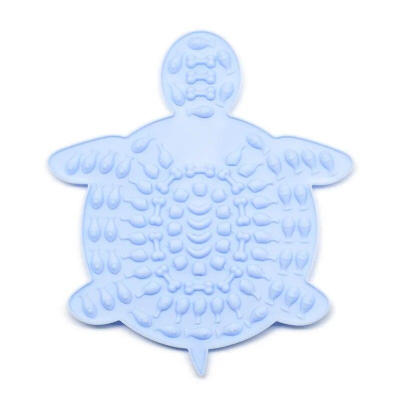 Turtle Treats Silicone Lick Mat Pet Bowls, Feeders & Waterers KittyNook Cat Company Periwinkle