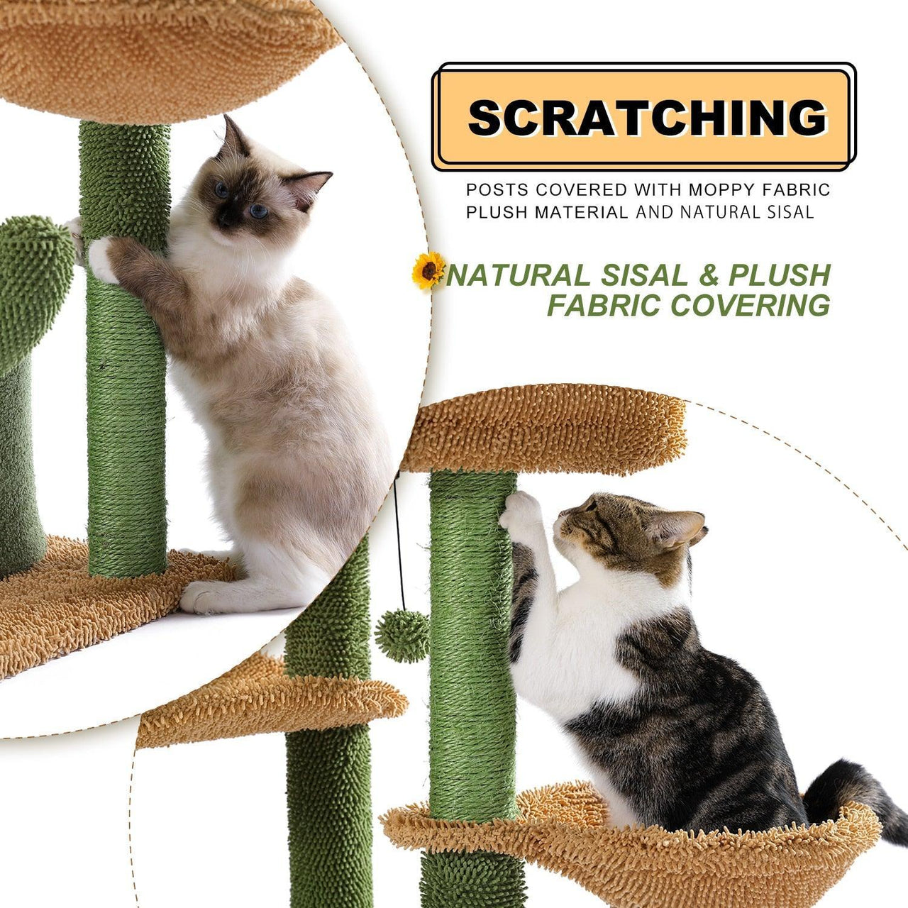 Urban Jungle Cactus Cat Tree Cat Furniture KittyNook Cat Company