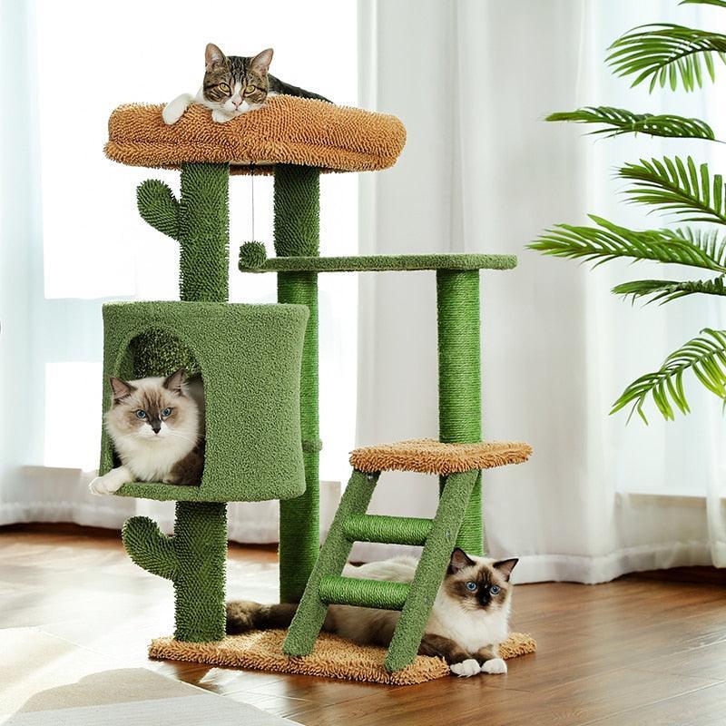 Urban Jungle Cactus Cat Tree Cat Furniture KittyNook Cat Company Style A