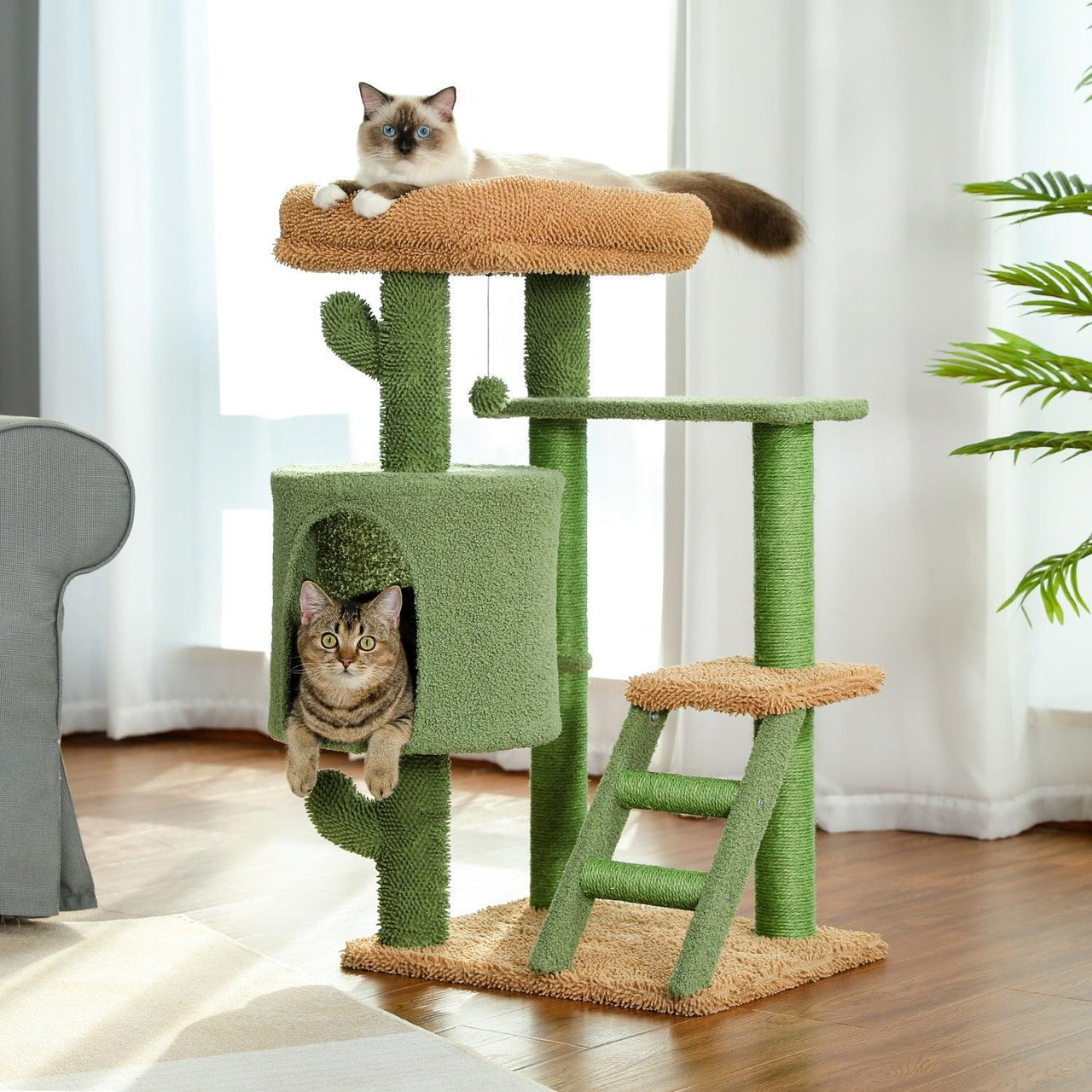 Urban Jungle Cactus Cat Tree Cat Furniture KittyNook Cat Company