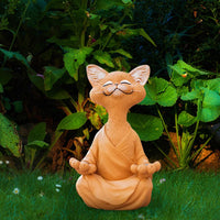 Thumbnail for Whimsical Buddha Cat Figurine Sculptures & Statues KittyNook Cat Company