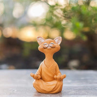 Thumbnail for Whimsical Buddha Cat Figurine Sculptures & Statues KittyNook Cat Company