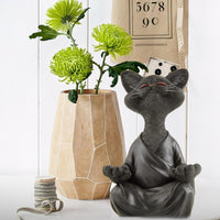 Thumbnail for Whimsical Buddha Cat Figurine Sculptures & Statues KittyNook Cat Company