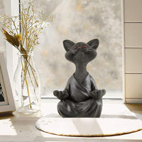 Thumbnail for Whimsical Buddha Cat Figurine Sculptures & Statues KittyNook Cat Company