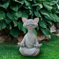 Thumbnail for Whimsical Buddha Cat Figurine Sculptures & Statues KittyNook Cat Company