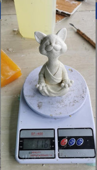Thumbnail for Whimsical Buddha Cat Figurine Sculptures & Statues KittyNook Cat Company