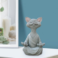 Thumbnail for Whimsical Buddha Cat Figurine Sculptures & Statues KittyNook Cat Company