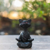 Thumbnail for Whimsical Buddha Cat Figurine Sculptures & Statues KittyNook Cat Company