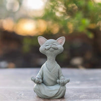 Thumbnail for Whimsical Buddha Cat Figurine Sculptures & Statues KittyNook Cat Company