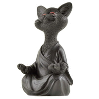 Thumbnail for Whimsical Buddha Cat Figurine Sculptures & Statues KittyNook Cat Company