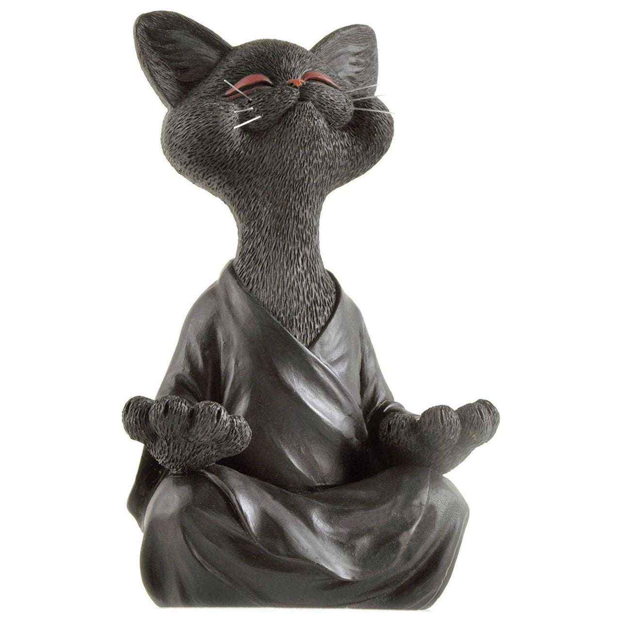 Whimsical Buddha Cat Figurine Sculptures & Statues KittyNook Cat Company