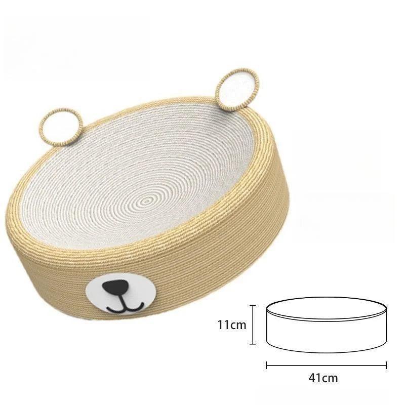 Whisker Whirl Cat Bed Scratcher KittyNook Cat Company Bear