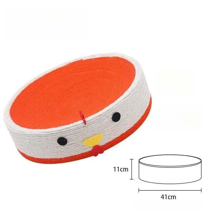 Whisker Whirl Cat Bed Scratcher KittyNook Cat Company Chicken