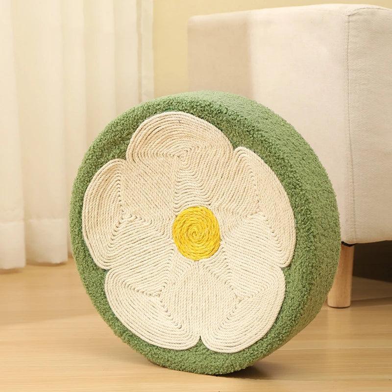 Whisker Whirl Cat Bed Scratcher KittyNook Cat Company Flower
