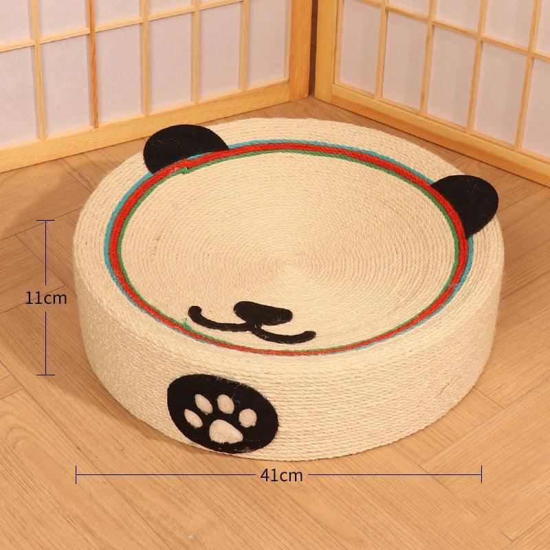 Whisker Whirl Cat Bed Scratcher KittyNook Cat Company Panda Face