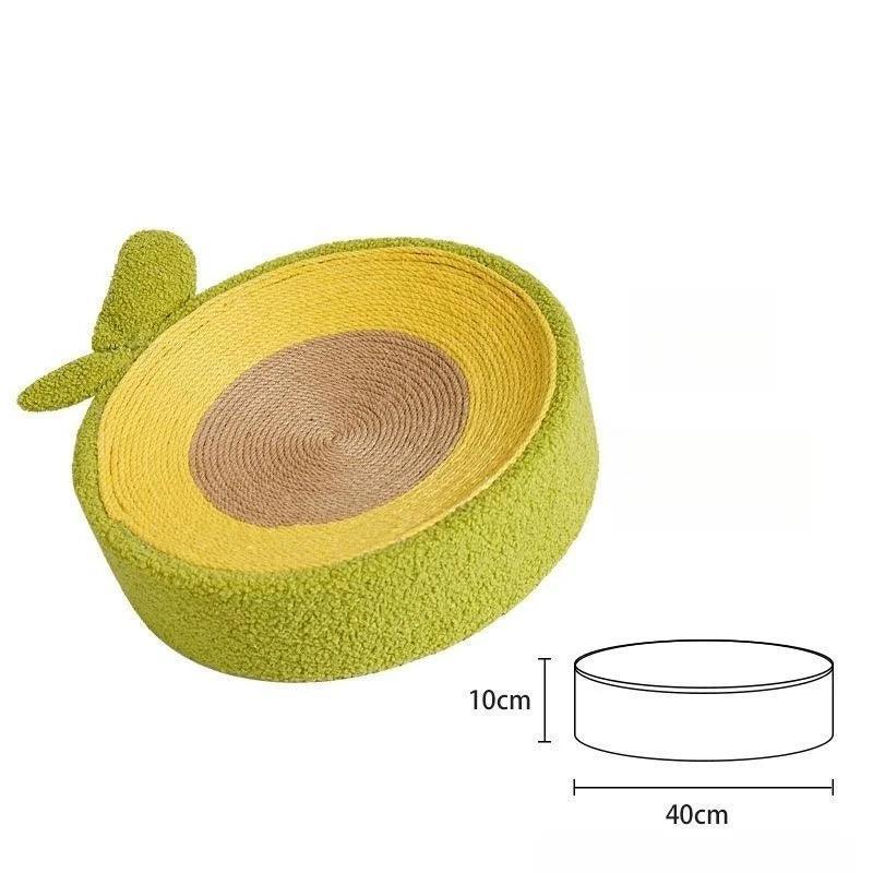 Whisker Whirl Cat Bed Scratcher KittyNook Cat Company Kiwi