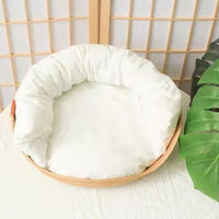 Thumbnail for Woven Bamboo Cat Bed Cat Beds KittyNook Cat Company