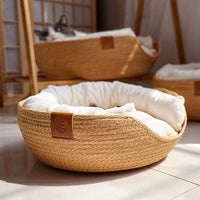 Thumbnail for Woven Bamboo Cat Bed Cat Beds KittyNook Cat Company