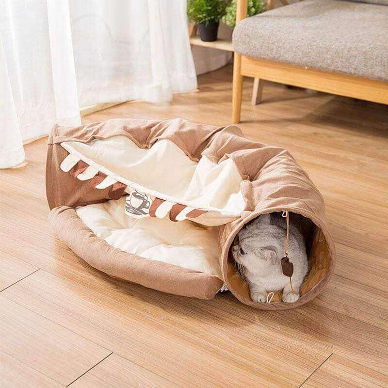 Zoom-Cat! Interactive Tunnel Bed Cat Toys KittyNook