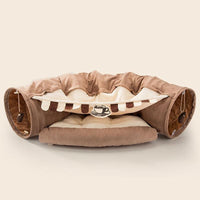 Thumbnail for Zoom-Cat! Interactive Tunnel Bed Cat Toys KittyNook Coffee Zoom-Cat!