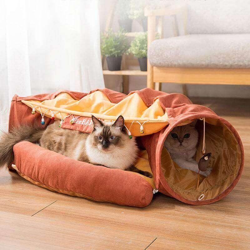 Zoom-Cat! Interactive Tunnel Bed Cat Toys KittyNook