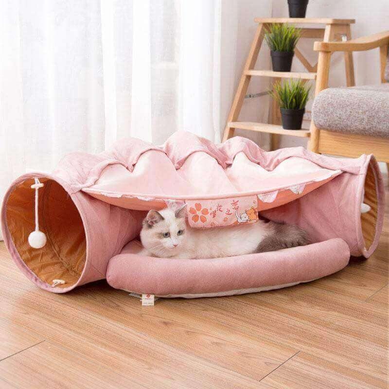 Zoom-Cat! Interactive Tunnel Bed Cat Toys KittyNook