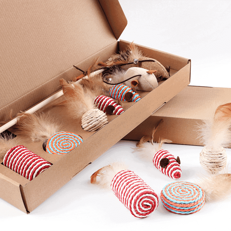 Cutie Catz 7pcs Feather Cat Toy  KittyNook
