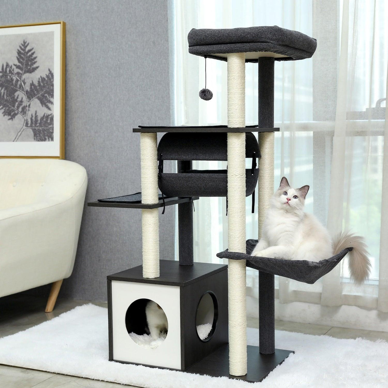 Pounce Palace Indoor Cat Condo Cat Furniture KittyNook Cat Company