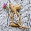 Load image into Gallery viewer, Critter Friends Wooden Brooch - KittyNook Cat Company