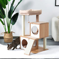 Thumbnail for Meowtopia Cat Condo Tree in Beige