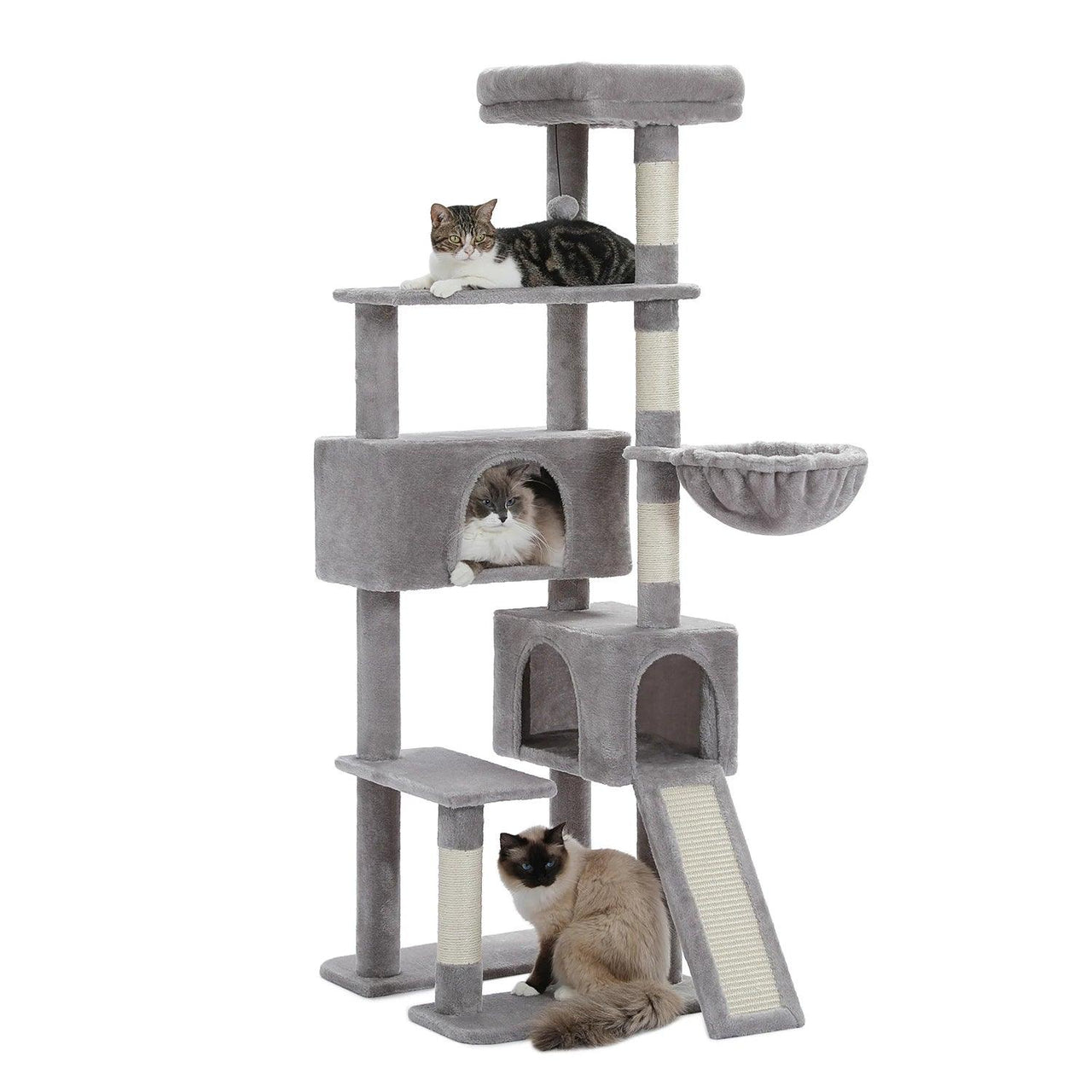 Treezilla Extra Large Cat Tree Cat Supplies KittyNook Cat Company Gray  