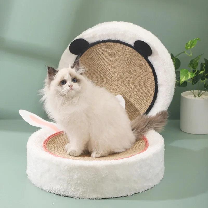 Whisker Whirl Cat Bed Scratcher